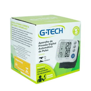 Aparelho De Pressao Digital Automatico De Pulso G-Tech Home GP400 1 Unidade - 7898639692948